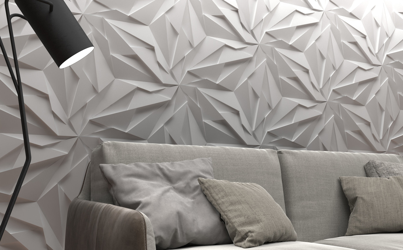 Panel 3D Zelia - inspiracja origami