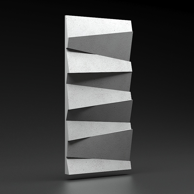 Panel 3D Panel 3D Zicaro Aquira Gray Rock