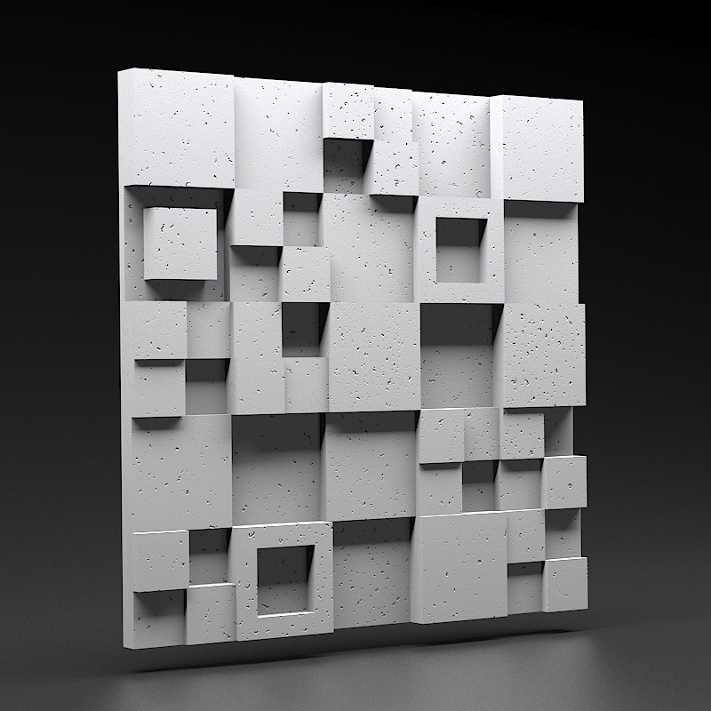 Panel 3D Panel 3D Zicaro Luna White Flash 