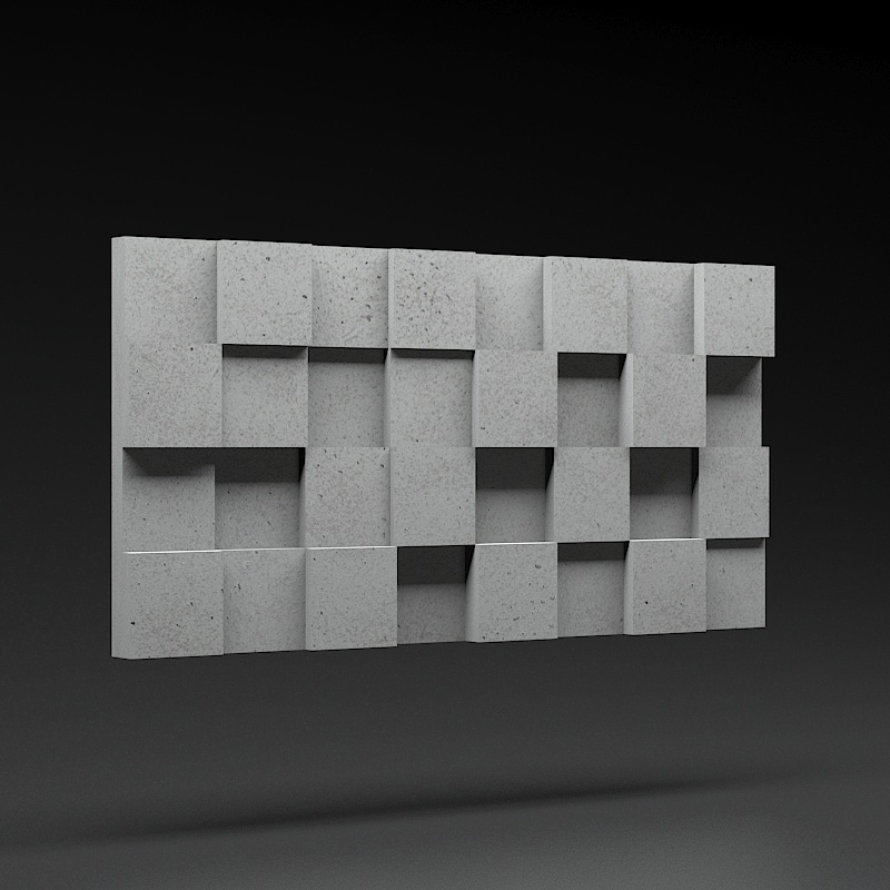 Panel 3D Panel 3D Zicaro Pixel Gray Rock