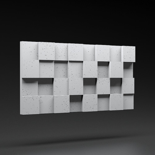 Panel 3D Zicaro Pixel White Flash