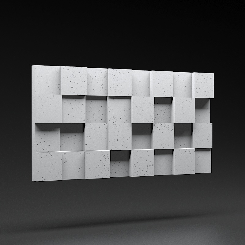 Panel 3D Panel 3D Zicaro Pixel White Flash