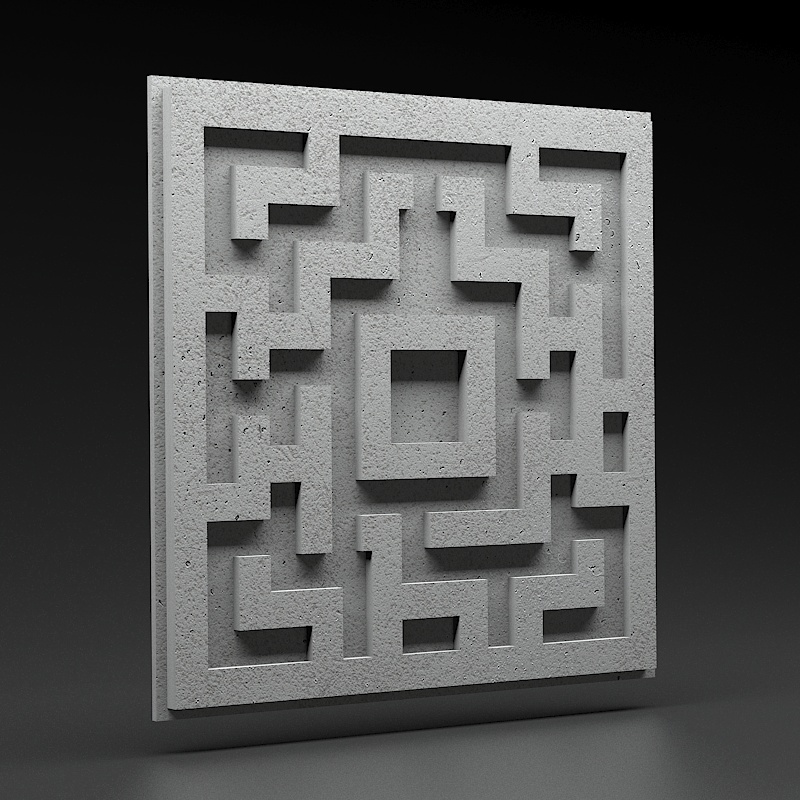 Panel 3D Panel 3D Zicaro Quest Gray Rock
