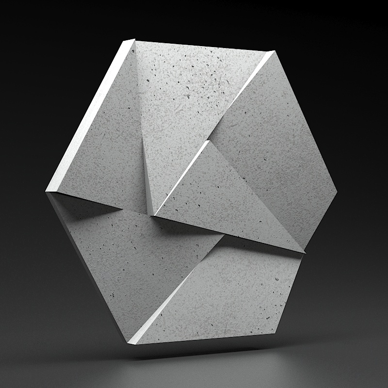Panel 3D Panel 3D Zicaro Zaria Gray Rock