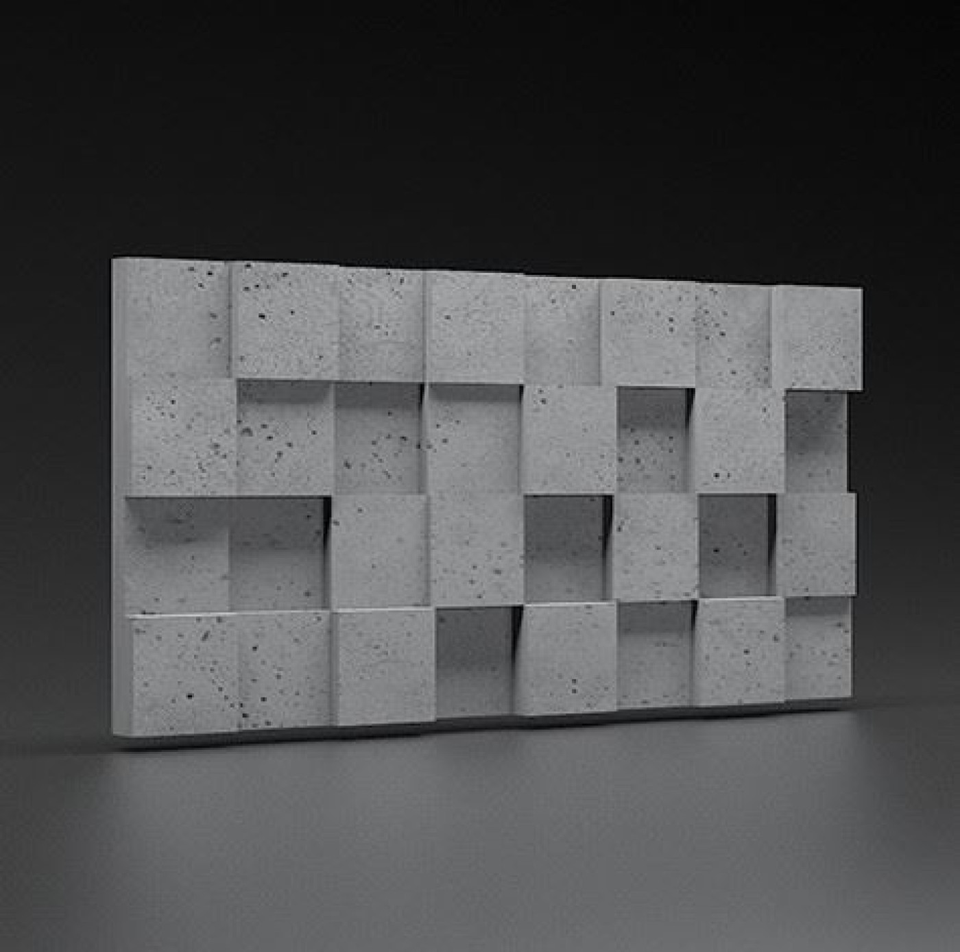 Panel 3D Zicaro Pixel Gray Rock