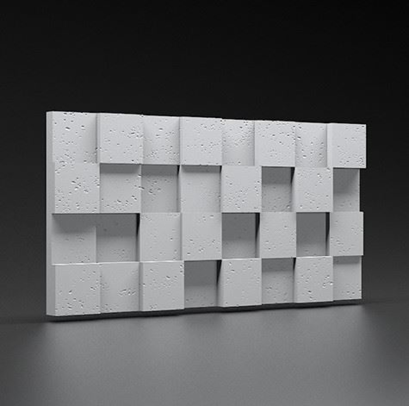 Panel 3D Zicaro Pixel White Flash