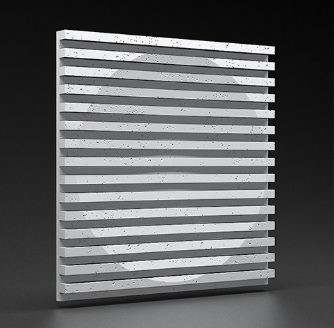 Panel 3D Zicaro Raxer White Flash