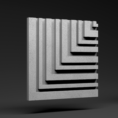 Panel 3D Panel 3D Zicaro Terra L Gray Rock